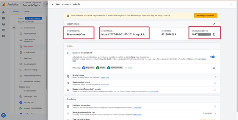 measurement id google analytics